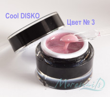 Гель для наращивания светоотражающий Cool disco № 3  (1000 мл.)